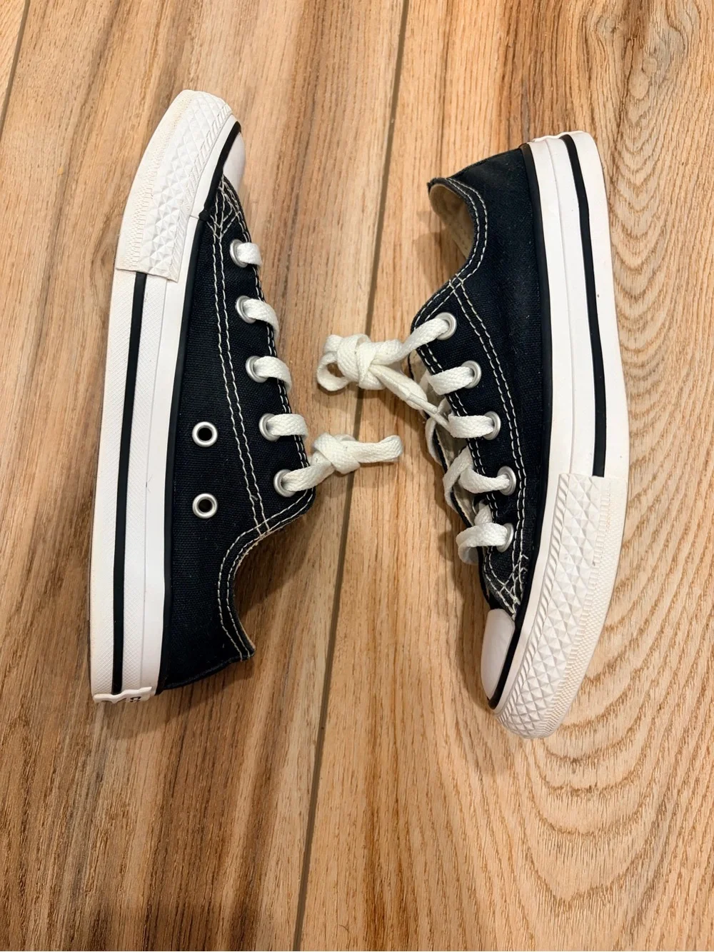 Converse Kids Low-Top Sneakers in Black and White
